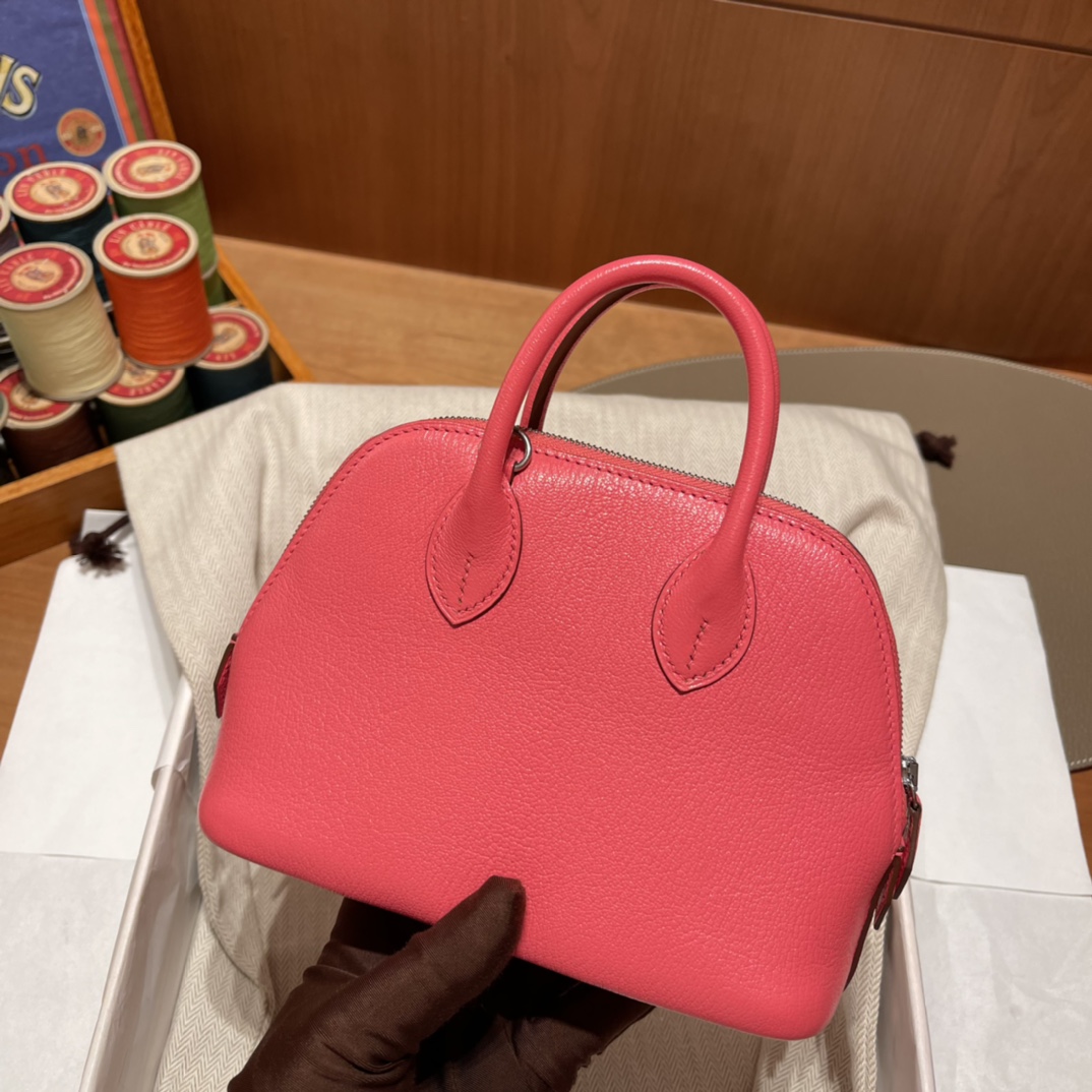 에르메스 미니 볼리드18 립스틱 은장 염소가죽